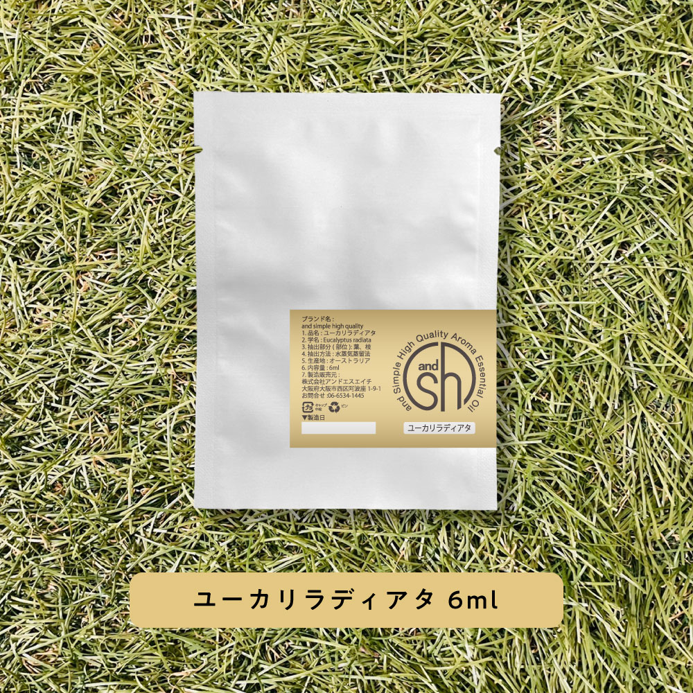 &SH 100%ピュア アロマ エッセンシャルオイル ( 精油 ) ユーカリラディアタ 6ml アロマオイル レフィル 詰め替え用 [ おしゃれ 無添加 天然 ...