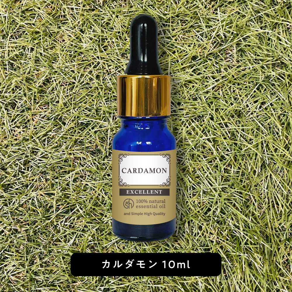 Cardamom - &SH エクセレント エッセンシャルオイル カルダモン 10mlスポイトタイプ [ アロマ 精油 植物100% アロマオイル オイル ギフト プレゼント アロマストーン ディフューザー と セット で おすすめ ルームフレグランス いい香り スパイス系 ]