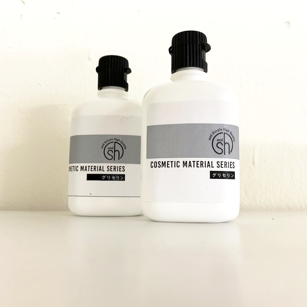 &SH アンドエスエイチ グリセリン 100ml(50ml×2個) [ 植物性グリセリン 高品質 化粧品原料 純グリセリン分99%以上 植物由来 国産 日本製 ...