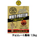 【あす楽】 ゴールドジム ホエイプロテイン + ホエイペプチド&ビタミン チョコレート風味 1.5kg GOLD'S GYM ホエイ プロテイン たんぱく質 ウエイト トレーニング アスリート スポーツ ビタミンB群 BCAA 【 宅配便 送料無料 】