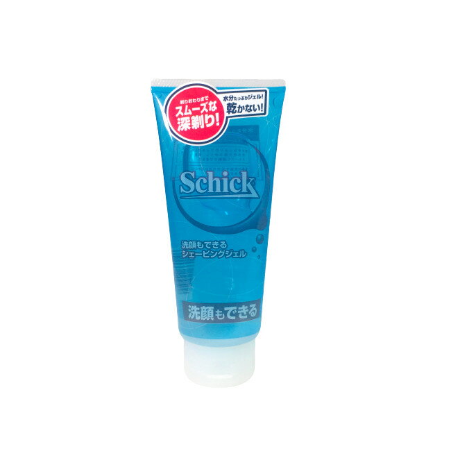 シック 洗顔シェービングジェル 180g [ Schick シェービング シェービングジェル ジェル 髭剃り 皮脂 毛穴 洗顔もできるシェービングジェル 洗顔 顔剃り ] 【 宅配便 発送商品 】