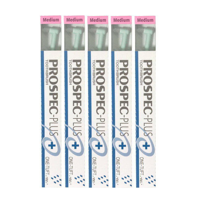 定形外発送 送料296円〜 GC ジーシー プロスペック 歯ブラシ プラス ワンタフト M ふつう 5本セット ※色は選べません [ 歯ブラシ ハブラシ 歯磨き ハミガキ 歯科用 歯 5本 セット まとめ買い ワンタフトブラシ ワンタフト歯ブラシ ]