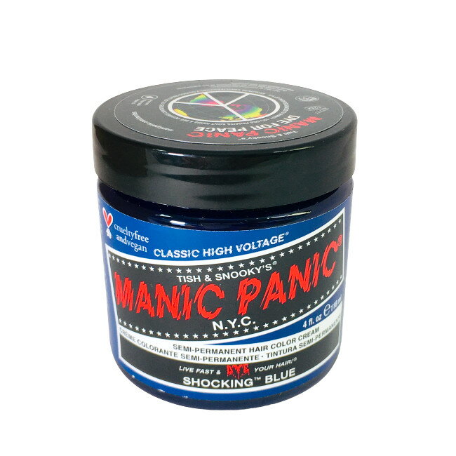 マニックパニック カラークリーム ショッキングブルー 118ml MANIC PANIC ヘアカラー カラーリング 毛染め ブルー 青 マニパニ ヘアカラークリーム 【 宅配便 発送商品 】