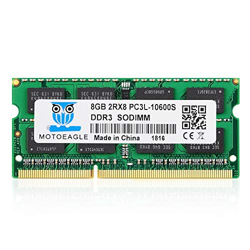 Motoeagle DDR3/DDR3L 8GB 1333 MHz PC3/PC3L-10600 SO-DIMM 8GB×1枚 ノートPC用メモリ1.35V 204Pin CL9 Non-ECC Mac 対応