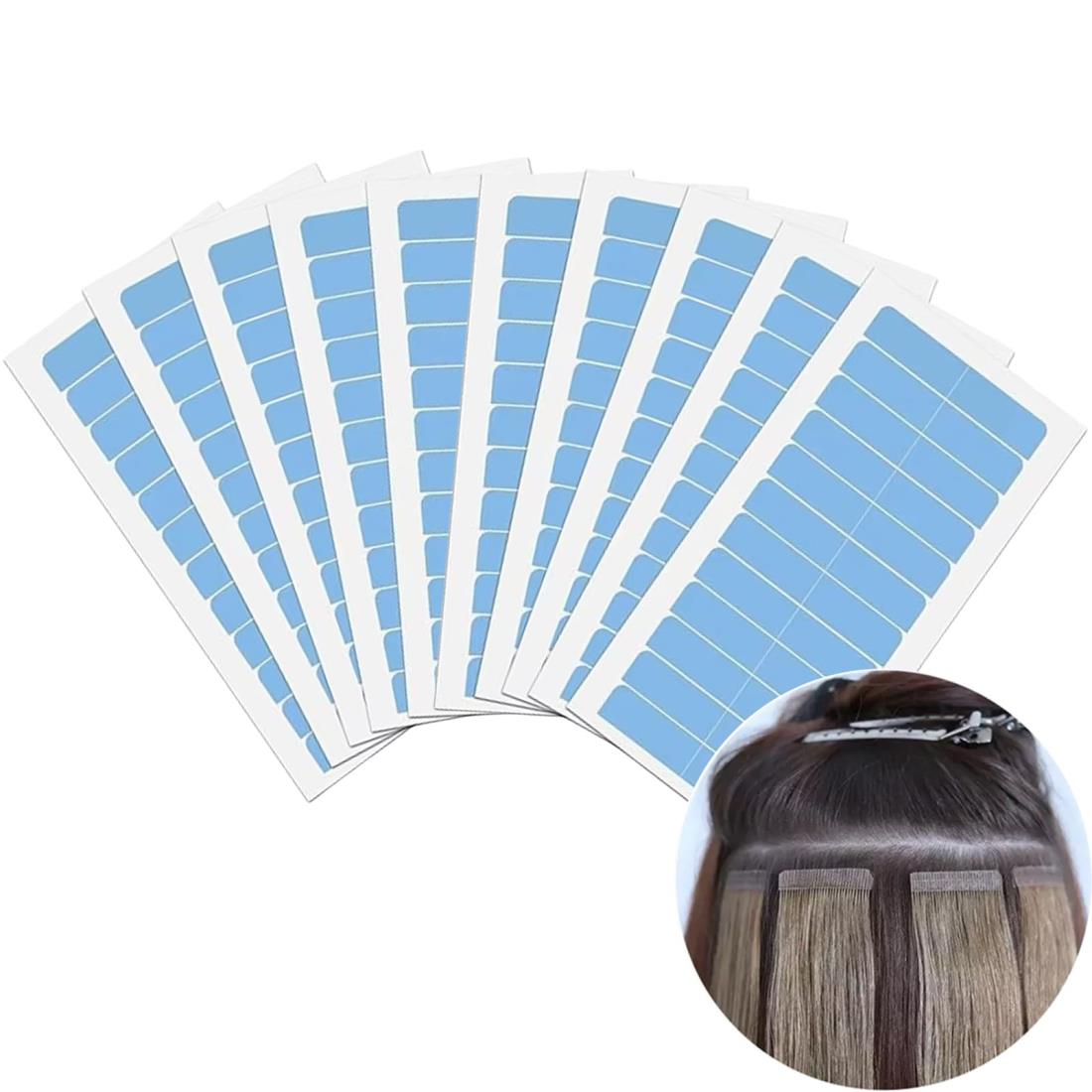 harukita ヘアエクステンションテープ ウィッグ用両面テープ かつら用 強力両面テープ 強粘着 交換用粘..