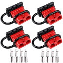 【送料無料】GTIWUNG 50A 600V 電源コネクター フォークリフト コネクター バッテリークイックコネクト切断電気プラグ イックディスコネクト、自動車、キャンピングカー、キャラバン、キャンピングカー、ボート用赤