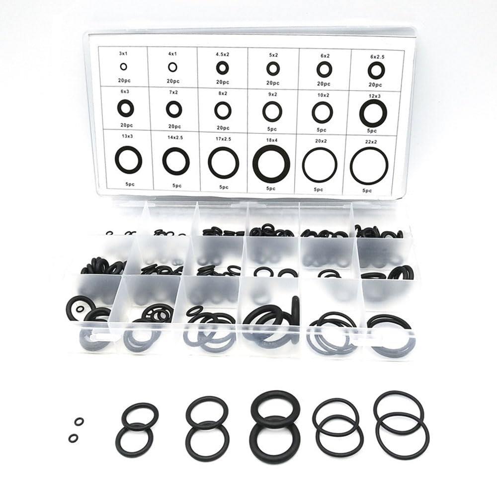 MEDUSHASHA Oリング セット ゴムパッキン オーリング ゴムパッキン 耐熱 耐油 防水 耐ガソリン oリング..