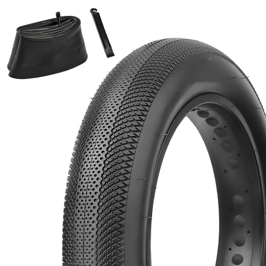 MOHEGIA 1本セット 電動自転車ファットタイヤ: 26x4.0インチ 自転車タイヤ、チューブ、 ...