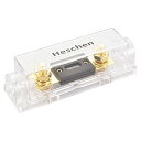 【送料無料】Heschen (ハドソン電気) 車 60A ANLヒューズ付きANLヒューズホルダー 自動車 バイク オーディオサブウーファー 用品 金色 1個入...