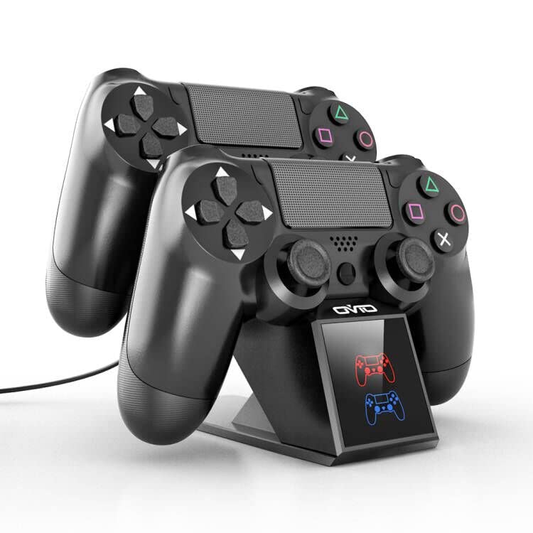 【送料無料】PS4コントローラー 充電 OIVO PS4 充電 スタンド PS4コントローラー 充電器 収納 PS4コントローラースタンド 2台同時充電可能 LED 指示ランプ付き