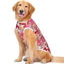 KUVEELA PET 犬服 犬 犬の服 服 夏 春 夏服 ドッグウェア Tシャツ お出掛け お散歩 日焼き防ぐ 脱毛保護 通気性 おしゃれ 大型犬 中型犬((...
