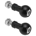 ボールねじ 2セット 17mm M6スクリューボールヘッド ブラケット固定用 アルミニウム ねじ継ぎ部品 拡張ボールヘッド 三脚用 自撮りハンドルグリップスタンド ボールマウントコンバーター カメラ用三脚