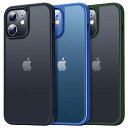 【送料無料】CASEKOO iPhone12 ケース iPhone12Pro ケース 指紋防止 米軍MIL規格 耐衝撃 SGS認証 黄変防止 耐久 ストラップホール付き ワイヤレス充電対応 アイフォン12用 12Pro用 カバー(マットブラック)