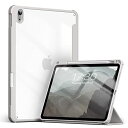 Aoub iPad Air 5 ケース 2022 / iPad Air 4 2020 10.9 インチ 透明バックカバー Apple Pencil 収納可能 Apple Pencil 2 ワイヤレス充電対応 三つ折スタンド スリープ機能 軽量 薄型 傷つけ防止 PU合成レザー TPU (モデル番号A2072、A2316、A2324、A2325、A2588、A2589、A2591(2)