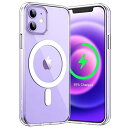 JEDir ect iPhone 12 mini マグネット ケース(5.4インチ用) MagSafe ワイヤレス充電対応 衝撃吸収 バンパーカバー 傷つけ防止 透明バック (クリア)