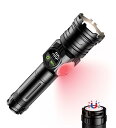 懐中電灯 【2025新登場・3光源9モード・多機能COB】led 強力 軍用 最強 2-in-1キャンプ ランタンライト 5000000ルーメン 超高輝度 明るい ハンディライト ディジタル電気量 ペンライト 防水 新型 Type-C 充電式 フラッシュライト 電池式 ハンドライト 小型 手持ち 作業用 ア