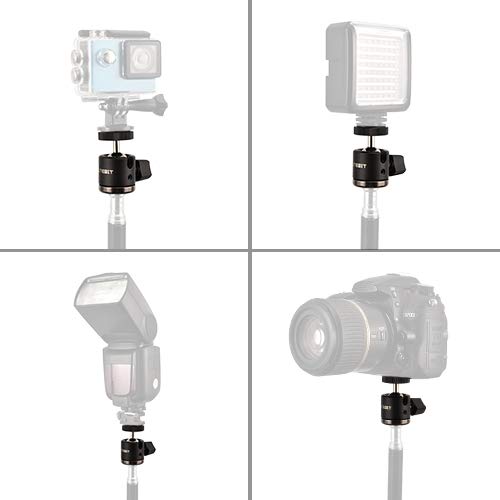 ������̵����UTEBIT ��ͳ���� 360�� ��ž��ǽ �ܡ���إå� ľ��20mm ���� 1/4 �ͥ� �١��� �饤�ȥ������ �ѥΥ�ޱ��� ������� �Ѳٽ�2 ���塼�� �ӥǥ� ����� ���� ����� DSLR �� ����Υ� �˥��� �����ѥ� ���б�