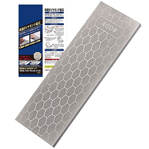 【送料無料】GOKEI 両面ダイヤモンド砥石 #400#1000 180×60×8mm 705g 仕上げ 包丁 ダイヤモンド砥石 セラミック砥石 砥石 面直し 研ぎ石 両面使える2役タイプ