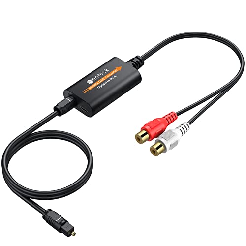 【送料無料】Neoteck 192KHz 光デジタル to RCA 音声変換器 デジタル to アナログ 音声変換器 音声アンプチップ搭載 Toslink to RCA オーディオアダプター 光ケーブル付き