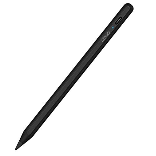 【送料無料】タッチペン MEKO スタイラスペン 極細 たっちぺん 超高感度 iPad/スマホ/タブレット対応 磁気吸着機能対応 ipad ペン USB充電式 ビジネスブラック 