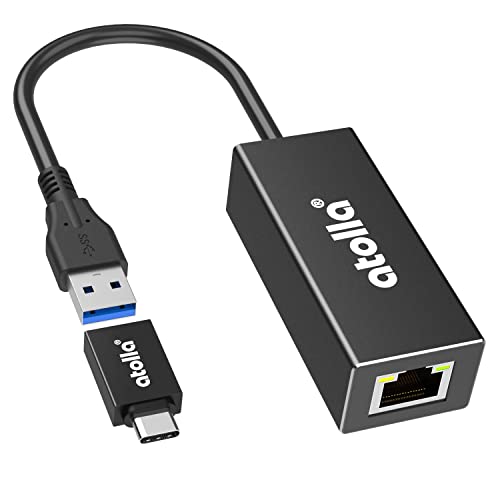 【送料無料】atolla USB3.0 LANアダプター Switch 有線LANアダプター USB to RJ45 [10/100/1000Mbps超高速/ギガビット イーサネット通信] USB3.0 Type C LAN変換アダプター 在宅勤務 Nintendo Switch/Windows/Mac OS/Linus/iPad/iPad Pro対応