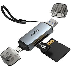 ̵atolla SDɥ꡼ 2-in-1 USB3.0 Type C ɥ꡼ Ʊɤ߽ [ SD/SDHC/SDXC/RS-MMC/microSD/microSDHC/microSDXC ] USB ɥ꡼ UHS-I 2TBޤ ꥫɥ꡼ USB3.1 3.0 2.0 MicroSDץ OTGб