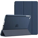JEDir ect iPad mini 4 ケース (iPad mini 5 2019モデル非対応) 三つ折スタンド オートスリープ機能 (紺青)