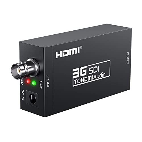 【送料無料】BLUPOW SDI to HDMI コンバーター 3G-SDI/HD-SDI/SD-SDI to HDMI変換器 sdi hdmi 変換 sdi-hd 変換 1080P対応 ESD保護機能搭載 VA06