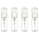 shopdp 【4個セット】 透明 泡ポンプボトル 泡 ソープ ポンプ ディスペンサー ボトル 50ml 詰め替え容器 (50ml-A)