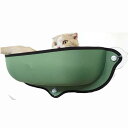 DEWEL ハンモック 猫 窓 吸盤 猫窓枠座り台 ウィンドウベッド 耐荷重13kg マット付き 日向ぼっこ ペットベッド 取り付け簡単 (2)