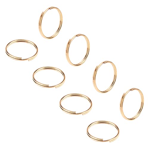 【送料無料】UNICRAFTALE 約10個 1.8x15x1.2mm スプリットキーリング 304ステンレス製 キーホルダー 二重リング 環形リング 鍵のパー...