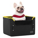 【送料無料】petsfit ペット用ドライブボックス ドライブベッド 犬 車用 ネコ ドライブケージ 飛び出し防止 シートベルト付き 裏起毛 折り畳み可能 イエ...