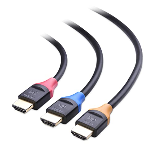 【送料無料】Cable Matters 4K HDMI ケーブル 1.8m HDMI 2.0 ケーブル 3色セット HDMIケーブル 4K解像度 HDR対応 ハイスピードケーブル