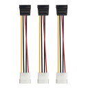 【送料無料】Cable Matters SATA 電源ケーブル モレックス SATA電源ケーブル Molex to SATA 4ピン 15cm 3本セット