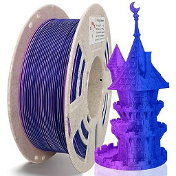 RepRapper 1KG 2色マットPLA 3Dプリンターフィラメント1.75mm 青と紫