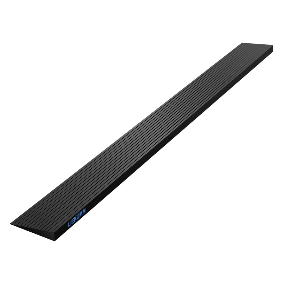 LIEKUMM 段差スロープ 高さ1.5cm 段差解消スロープ ゴムスロープ 耐荷重650kg ゴム製 バリアフリー 掃除機通過 介護用スロープ 敷居スロープ 転倒防止 入口、玄関適用 自由裁断可能 黒