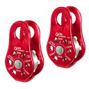 【送料無料】GM CLIMBING 29kN UIAA CE認証 フィックス マイクロプーリー コンパクトサイズ アーボリスト クライミング レスキュー リギング 2個セット