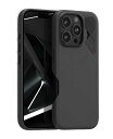 Aulumu A16 for iPhone 16 Pro ケース ヴィーガンレザーケース Magsafe対応 マグネット内蔵 全面保護 ワイヤレ ス充電対応 独自の冷却窓 高い耐久性 強化アルミリング メタル個別ボタン ブラック