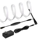 LEKE COB テープライトスーツLEDストリップライトフレキシブル 高密度 LEDテープライト 5m 320LEDs/m ブルー DC12V 180°発光C...