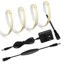 LEKE COB テープライトスーツLEDストリップライトフレキシブル 高密度 LEDテープライト 1m 320LEDs/m 白光色6000K DC12V 18...