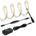 LEKE COB テープライトスーツLEDストリップライトフレキシブル 高密度 LEDテープライト 3m 320LEDs/m 昼光色4000K DC12V 18...