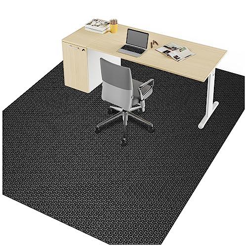デスクごとチェアマット ゲーミングチェアマット ダイニングマット 床保護マット SALLOUS Y字柄 超大判 特大サイズ180×240cm PVC 抗菌 防カビ ズレない 厚さ1.5mm 静電気防止 無味無臭 ソフト おしゃれ キズ防止 お手入れ簡単 床暖房対応 滑り止め (180*240cm-Y字面)