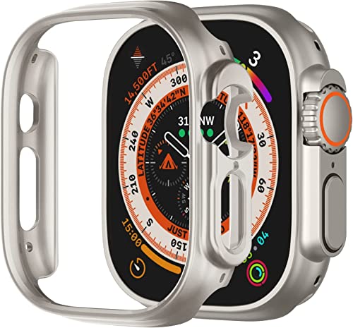 【送料無料】Sakulaya Apple Watch Ultra ケース アップルウォッチ ウルトラ カバー PC 耐衝撃性 超薄 Apple Watch Ultra 49mm 対応 カバー スターライト 2個