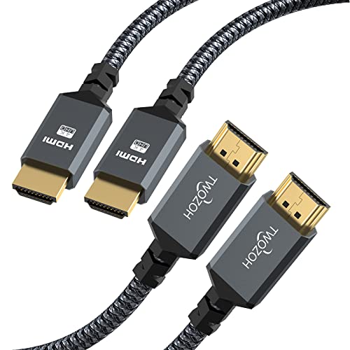 【送料無料】Twozoh 4K HDMIケーブル 1M 2本入りク ナイロン編組HDMI-HDMIコード 18Gbps 3D/4K@60Hz/ 2160P/1080P対応