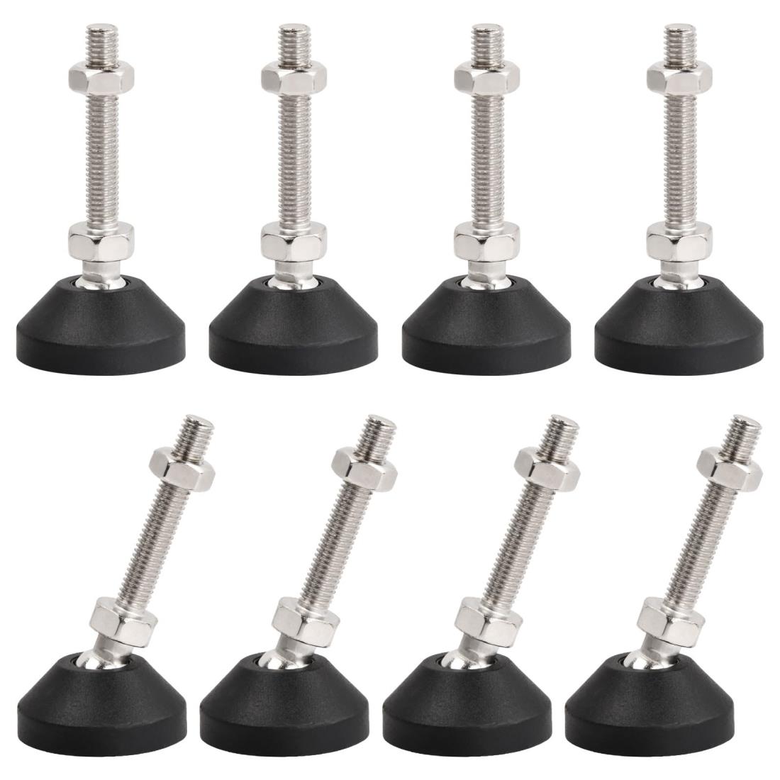 8個入り 家具足 固定脚 アジャストボルト 機械レベリング足 滑り止め 家具アジャスター足 家具用固定脚..