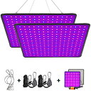 【送料無料】GREENSINDOOR 植物育成ライト LED 植物ランプ 400W相当 ルスペクトル 225LED 植物パネルled 省エネ 長寿命 水耕栽培 室内 観葉植物 栽培ライト 育苗 家庭菜園 野菜工場 多肉植物 育成用ランプ 説明書付き 2PCS