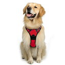【送料無料】Rabbitgoo 犬 ハーネス 大型犬 20-32KG ソフト かわいい 犬用胴輪 引っ張り防止 負担が少ない首 輪 サイズ調整可 夜間反射 抜けない 通気性 咳き込み防止 散歩 歩行補助 老犬介護 しつけ 運動向き 犬 小型犬 中型犬 柴犬 秋田犬(レッド )
