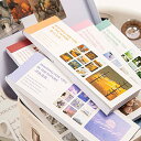 【送料無料】Nannlia コラージュ 素材 180枚(2冊入り) シール帳 ステッカー おしゃれ 和紙 韓国 景色 シール かわいい 風景 (甘いアイシング ...