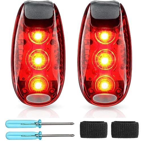 GOOMAND 自転車 ライト LED クリップライト クリップ式 ロードバイク ライト 安全警告灯 セーフティライト 自転車 テールライト【 2個セット】