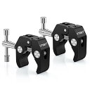UTEBIT カメラ クランプ 2点セット スーパークランプ 蟹バサミクランプ 55mm径パイプクランプ 1/4'' 3/8'' ネジ変換アダプタ カメラ クラ...